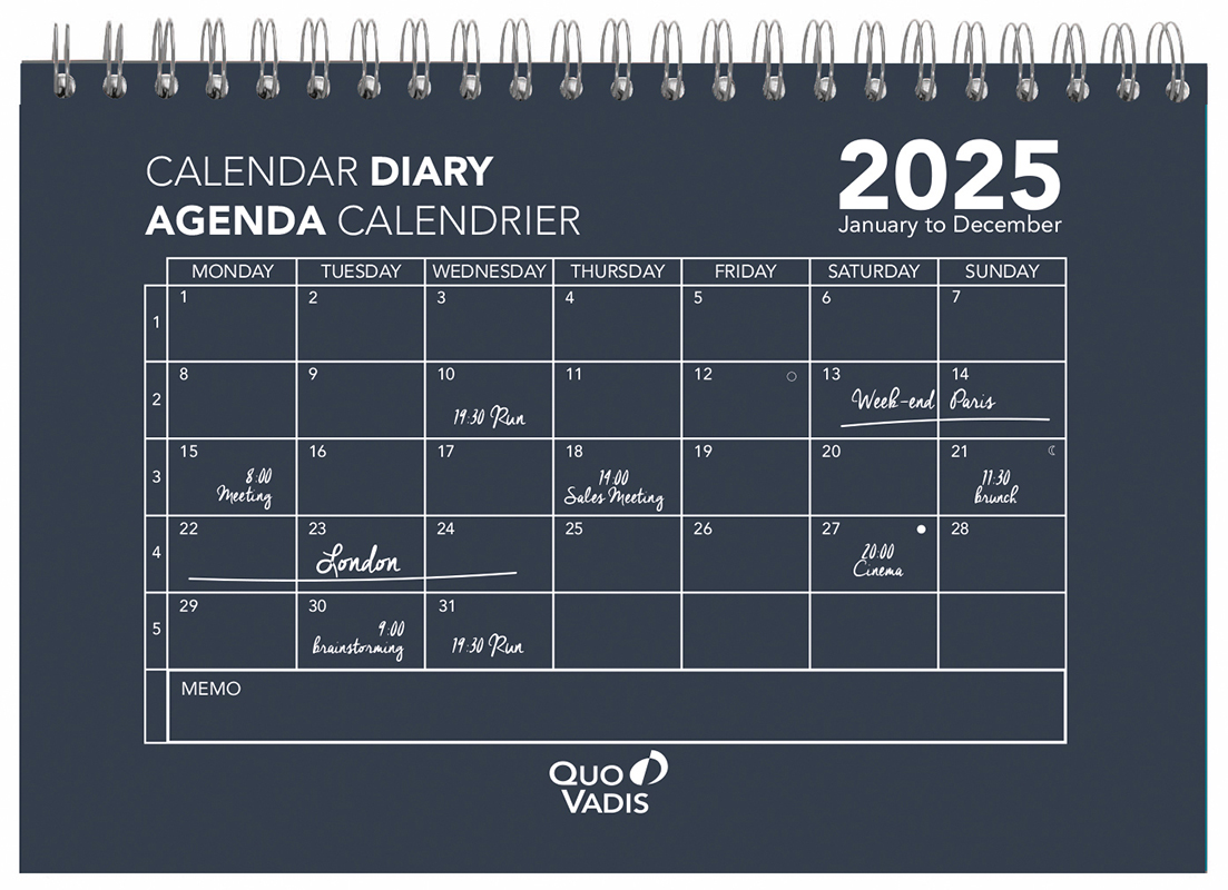 Quo Vadis Calendar 2025 